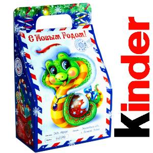 Детский подарок на Новый Год в жестяной упаковке весом 335 грамм по цене 1312 руб в Рославле
