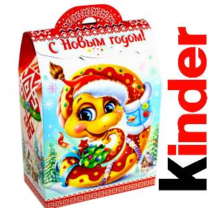 Детский подарок на Новый Год в жестяной упаковке весом 430 грамм по цене 1657 руб в Рославле